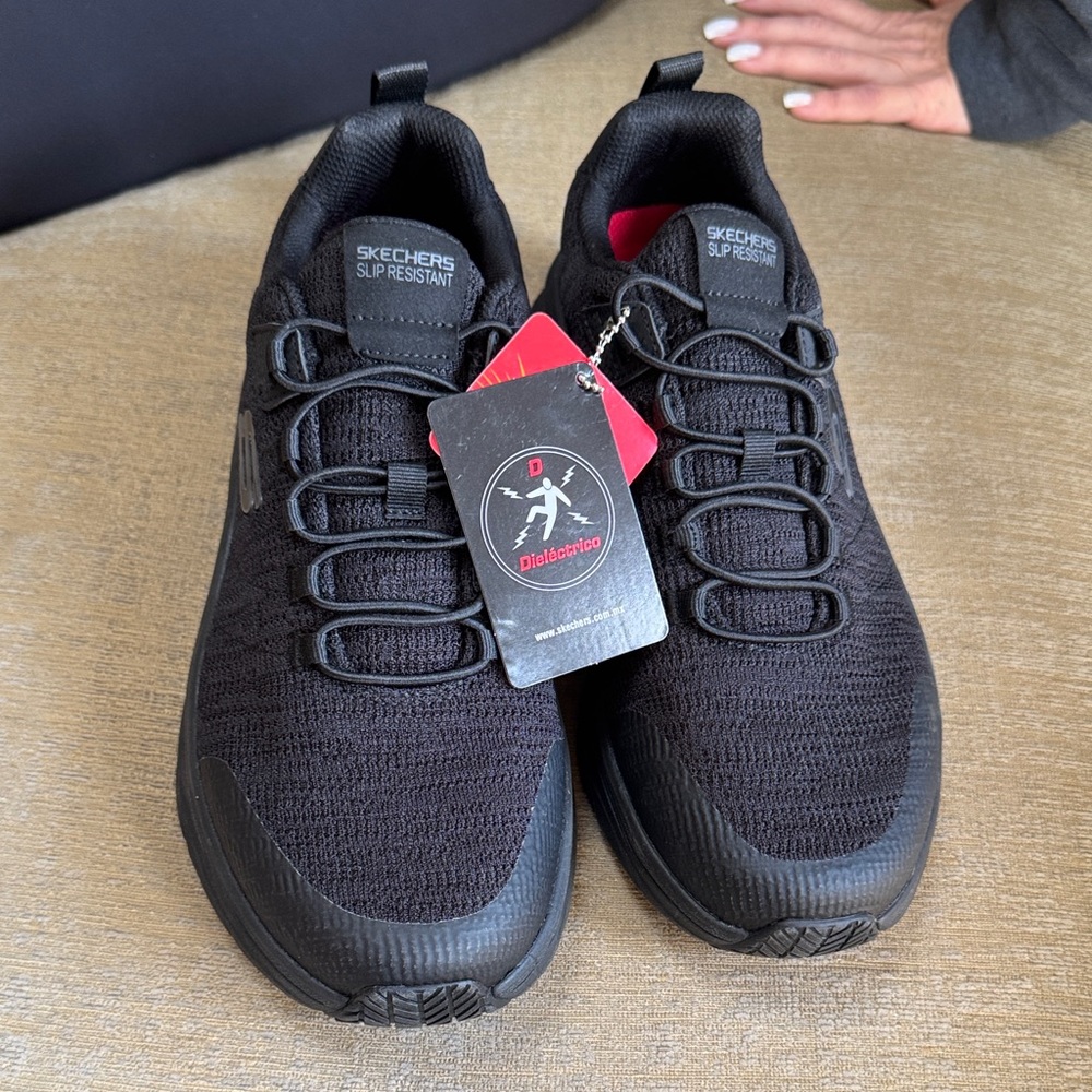 New with tags Skechers Black Slip-On Shoes